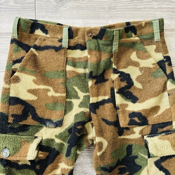 Vtg Thermo-King Camo Hunting Jacket Pants Set Mens M Malden Fleece Game Pouch - Picture 15 of 16